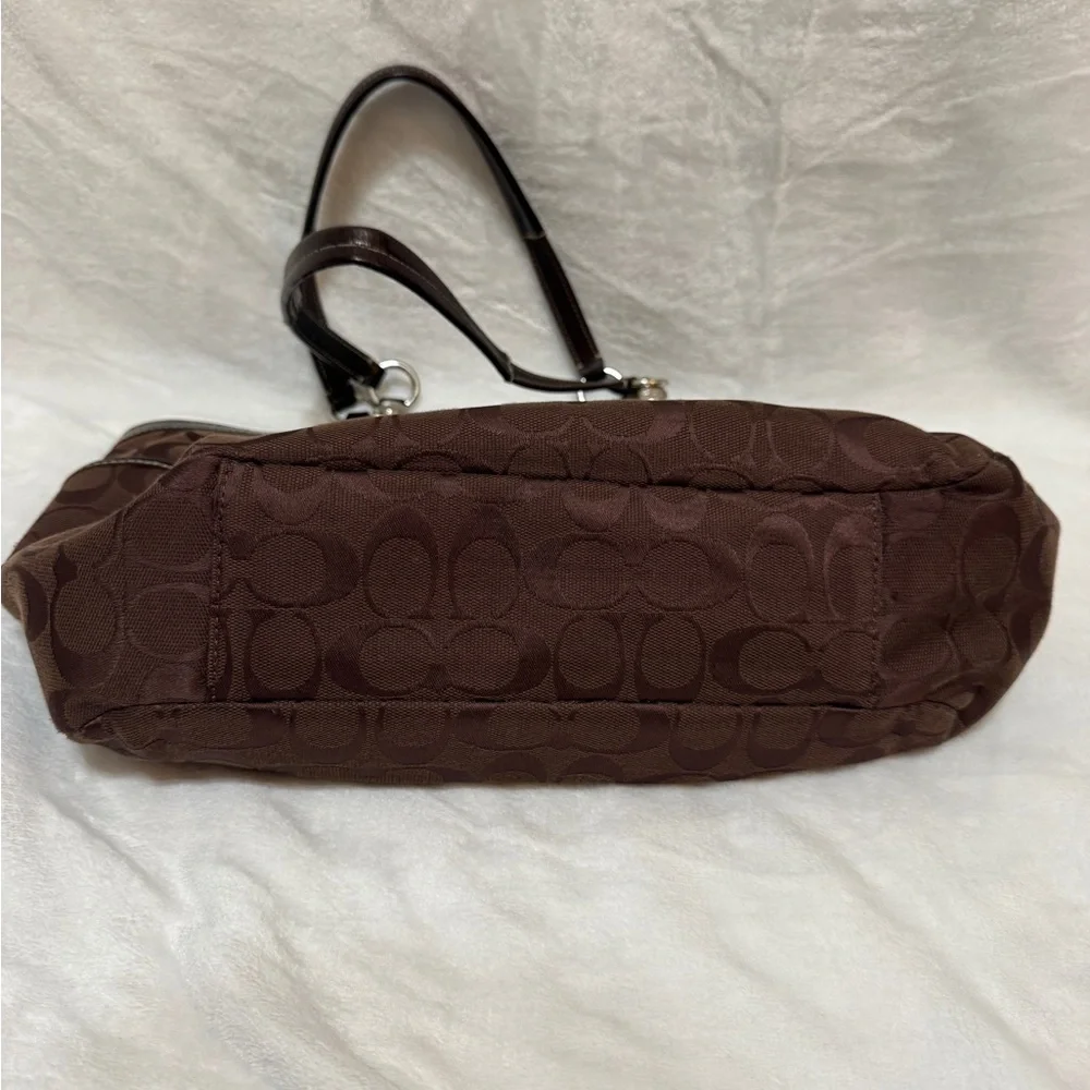 Coach Chocolate Brown Signature Tote - Picture 6 of 7